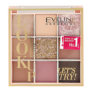 Палетка теней для век `EVELINE` LOOK UP тон gimme more