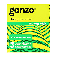 Презервативы `GANZO` ультратонкие 3 шт