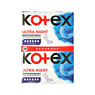 Прокладки гигиенические `KOTEX` ULTRA Ultra Ночные 14 шт
