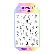 Наклейки для ногтей `PINK UP` `DECOR` 3D переводные тон 707