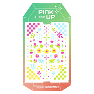 Наклейки для ногтей `PINK UP` `DECOR` SUMMER COLLECTION 2D переводные тон 206