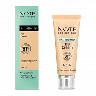 Крем тональный для лица `NOTE` ANTI-BLEMISH BB CREAM для проблемной кожи тон 03