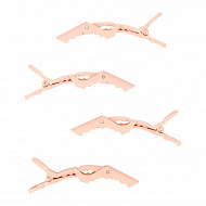 Зажимы для волос `LADY PINK` `BASIC` PROFESSIONAL 11,5 см 4 шт