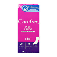 Прокладки ежедневные `CAREFREE` PLUS LARGE FRESH 28 шт