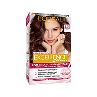 Крем-краска для волос `LOREAL` `EXCELLENCE` тон 5.02 (Обольстительный каштан)