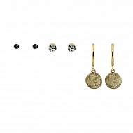 Набор серег `LADY PINK` MUST HAVE 3 пары