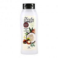 Крем-гель для душа `BELKOSMEX` FRUITY SUMMER Кокос и масло макадамии 500 мл