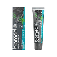 Паста зубная `BIOMED` WHITE COMPLEX Три вида угля (отбеливающая) 100 г