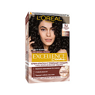 Крем-краска для волос `LOREAL` `EXCELLENCE` CREME UNIVERSAL NUDES тон 1U (универсальный черный)