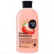 Пена для ванн `ORGANIC SHOP` STRAWBERRY 500 мл