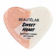 Бурлящий шар для ванны `L`COSMETICS` `BEAUTELAB` Сердце 155 г
