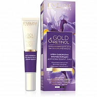 Крем-сыворотка для кожи вокруг глаз `EVELINE` GOLD & RETINOL (против морщин) 20 мл