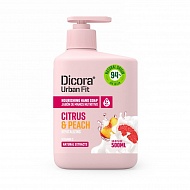 Мыло жидкое `DICORA URBAN FIT` Цитрусы и персик 500 мл