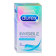 Презервативы `DUREX` Invisible (ультратонкие) 12 шт