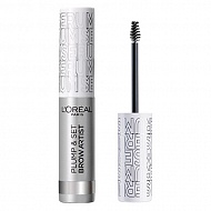 Тушь для бровей `LOREAL` PLUMP & SET BROW ARTIST ухаживающая для моделирования бровей и ресниц