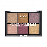 Палетка теней для век `NYX PROFESSIONAL MAKEUP` COSMIC METALS с металлическим эффектом