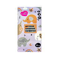 Салфетки влажные `LP CARE` Elephant детские 15 шт