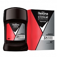 Део-стик муж. `REXONA` `MEN` CLINICAL PROTECTION Защита и уверенность 96 ч 50 мл