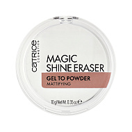 Крем-пудра для лица `CATRICE` MAGIC SHINE ERASER GEL TO POWDER прозрачная с матирующим эффектом тон 010 Camera Ready