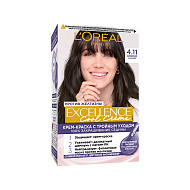 Крем-краска для волос `LOREAL` `EXCELLENCE` COOL CREME тон 4.11 (Каштан)