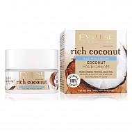 Крем для лица `EVELINE` RICH COCONUT интенсивно увлажняющий 50 мл