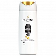 Шампунь для волос `PANTENE PRO-V` ГУСТЫЕ И КРЕПКИЕ 3 в 1 90 мл