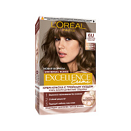Крем-краска для волос `LOREAL` `EXCELLENCE` CREME UNIVERSAL NUDES тон 6U (универсальный темно-русый)