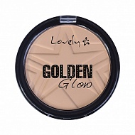 Пудра для лица компактная `LOVELY` GOLDEN GLOW тон 3