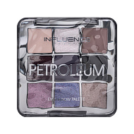 Палетка теней для век `INFLUENCE BEAUTY` PETROLEUM тон 01