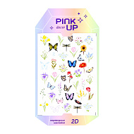 Наклейки для ногтей `PINK UP` `DECOR` 2D переводные тон 125