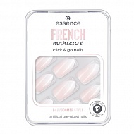 Накладные ногти `ESSENCE` FRENCH MANICURE CLICK & GO на клейкой основе тон 02