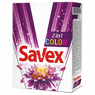 Порошок стиральный `SAVEX` 2 в 1 для цветного белья 300 гр