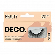 Накладные ресницы `DECO.` FAUX MINK с эффектом норки №303