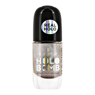 Лак для ногтей `ESSENCE` HOLO BOMB с голографическим эффектом тон 01 Ridin`Holo