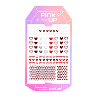 Наклейки для ногтей `PINK UP` `DECOR` LOVE COLLECTION 2D переводные тон 169