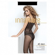 Колготки женские `INNAMORE` FLEUR 40 den (тон Nero) р-р 4