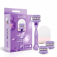 Станок для бритья `GILLETTE` `VENUS` BREEZE с 3 сменными кассетами