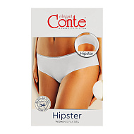 Трусы женские `CONTE ELEGANT` BASIC COLLECTION хипстер (white) 98/M