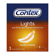 Презервативы `CONTEX` Lights (особо тонкие) 3 шт