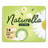 Прокладки тонкие `NATURELLA` ULTRA Normal Camomile 10 шт