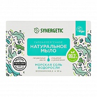 Мыло твердое `SYNERGETIC` морская соль и водоросли (натуральное) 90 гр
