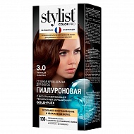 Крем-краска для волос `STYLIST COLOR PRO` Тон 3.0 Темный каштан (гиалуроновая) 115 мл