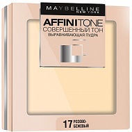 Пудра компактная для лица `MAYBELLINE` AFFINITONE тон 17 (розово-бежевый)