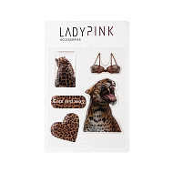 Стикеры для мобильного телефона `LADY PINK` `FAVS`