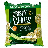 Чипсы цельнозерновые `SNAQ FABRIQ` со вкусом малосольных огурцов 50 г