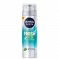 Пена для бритья `NIVEA` `MEN` FRESH KICK приятная свежесть 200 мл