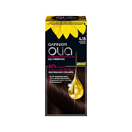 Краска для волос `GARNIER` `OLIA` тон 4.15 (Морозный шоколад)