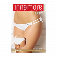 Трусы женские `INNAMORE` UNDERWEAR танга из хлопка (nero, 3)