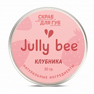 Скраб для губ `JULLY BEE` Клубника (сахарный) 25 г