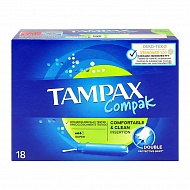 Тампоны с аппликатором `TAMPAX` COMPAK SUPER 18 шт